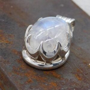 PA430 Pendentif Argent Massif Pierre de Lune – Image 5