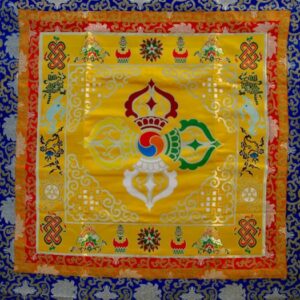BB52 Bannière Tibétaine Dorje Signes Auspicieux du Bouddhisme – Image 3