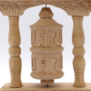 RP109 Roue à Prières Tibétaine Mantra en Bois – Image 4